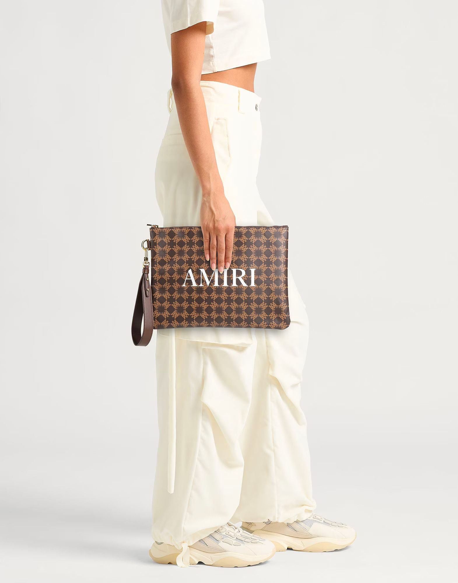 Amiri o1orln1125 Size: OS / MA Quad Large Pouch in Brown Size ONE SIZE - 3 Thumbnail