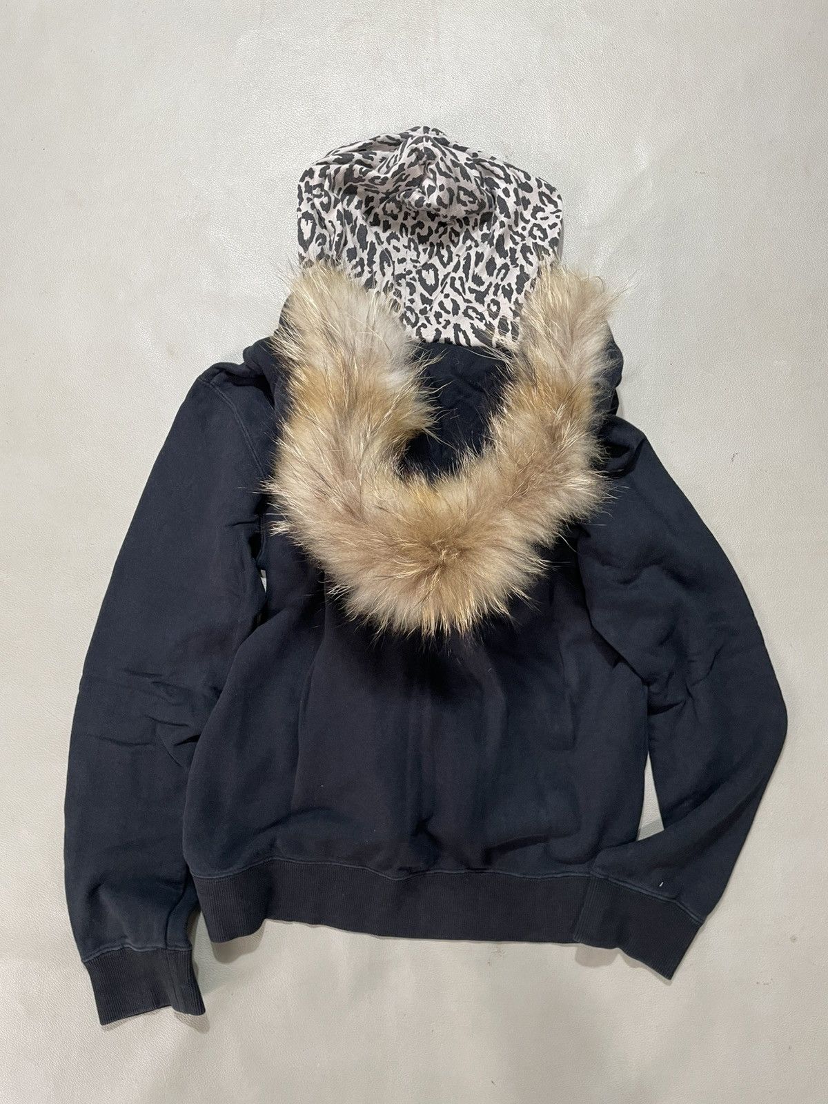 Beauty Beast Jhoney leopard Double layer Fur hoodie Size L / US 10 / IT 46 - 6 Thumbnail