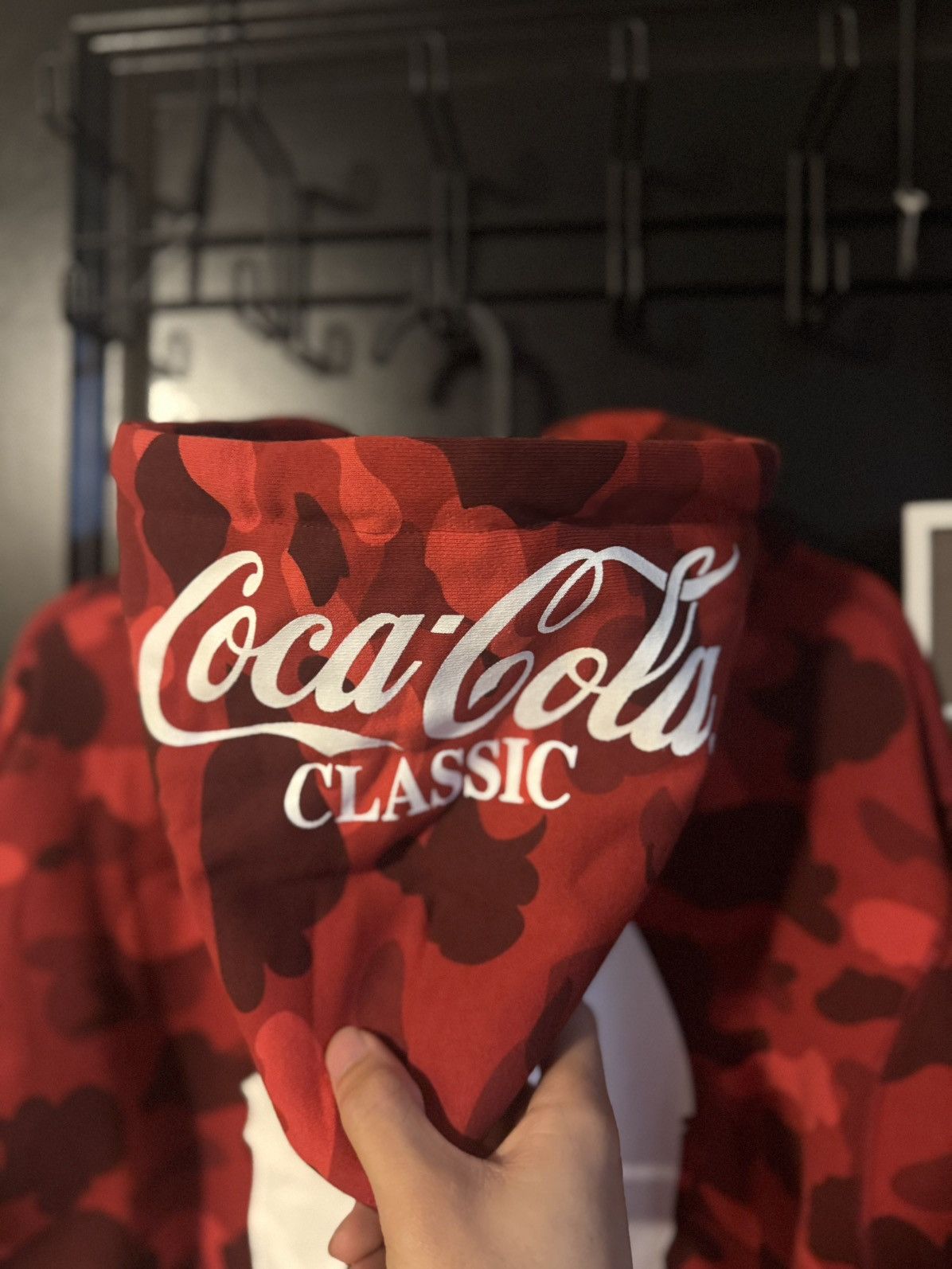 Bape Bape X Coca Cola Colar Camo Ape Head Pull over hoodie Size US L / EU 52-54 / 3 - 7 Thumbnail