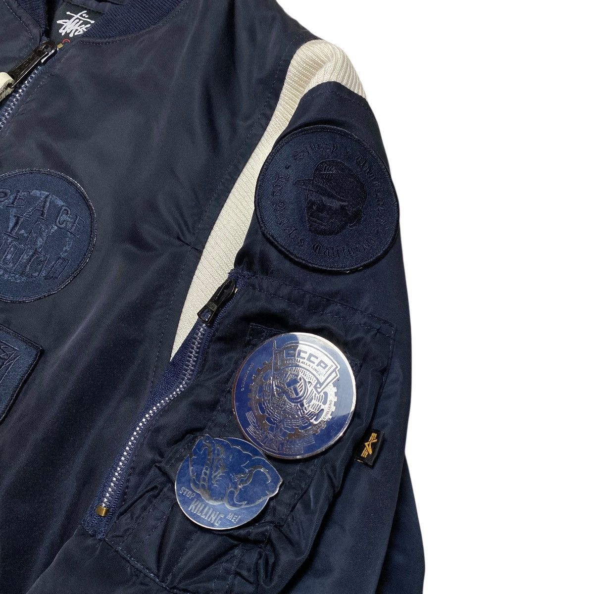 Stussy Stussy x FragmentDesign x Alphaindustries MA-1 Bomber Jacket Size US M / EU 48-50 / 2 - 6 Thumbnail