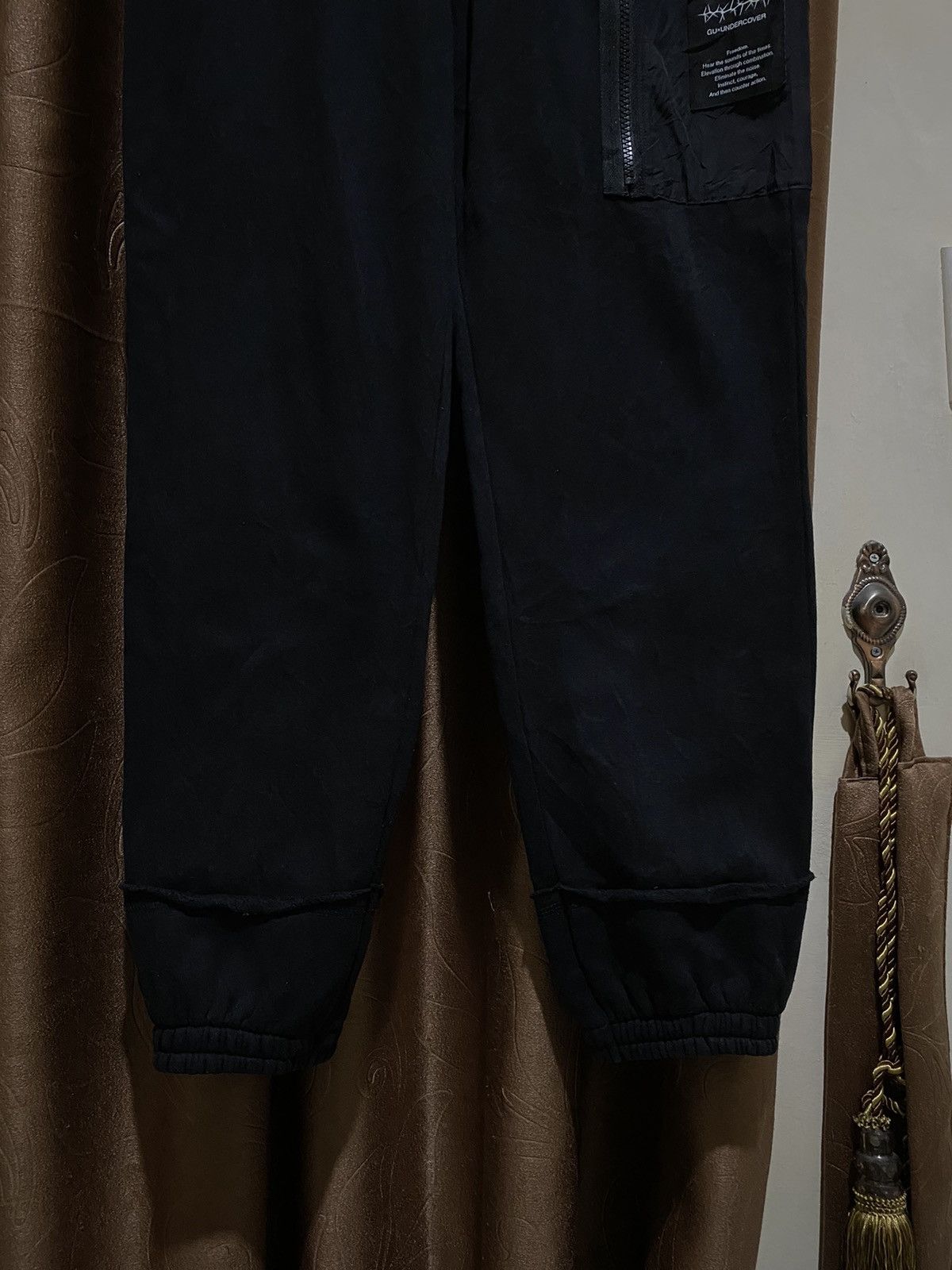GU GU X UNDERCOVER Heavyweight Sweatpants Black Size US 30 / EU 46 - 5 Thumbnail