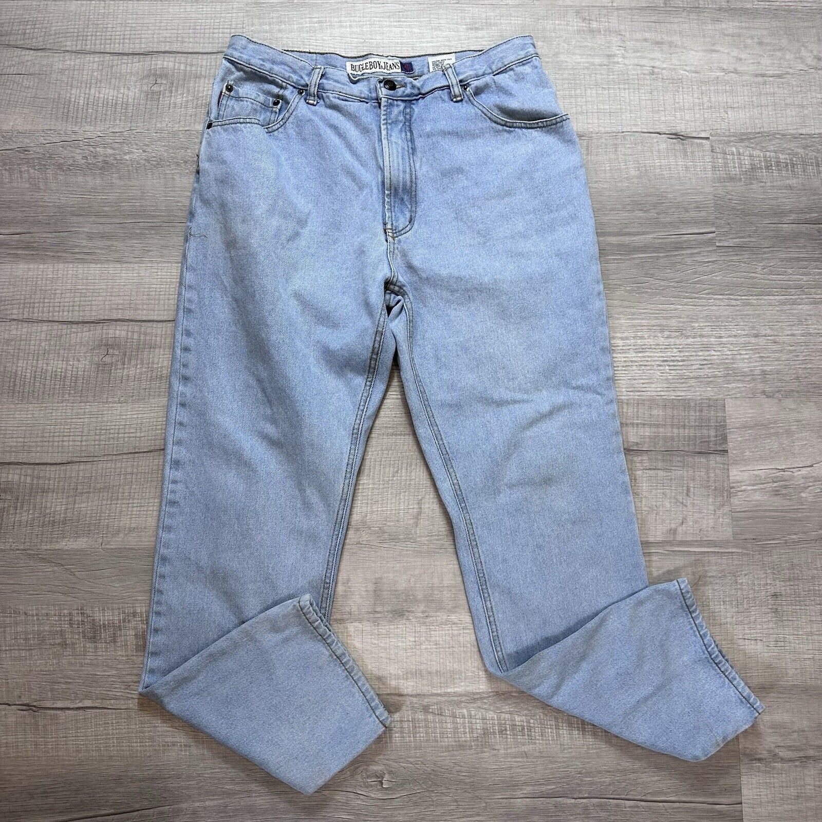 Bugle Boy Vintage Bugle Boy 705 Denim Jeans 36x32 Light Wash Size US 36 / EU 52 - 1 Thumbnail