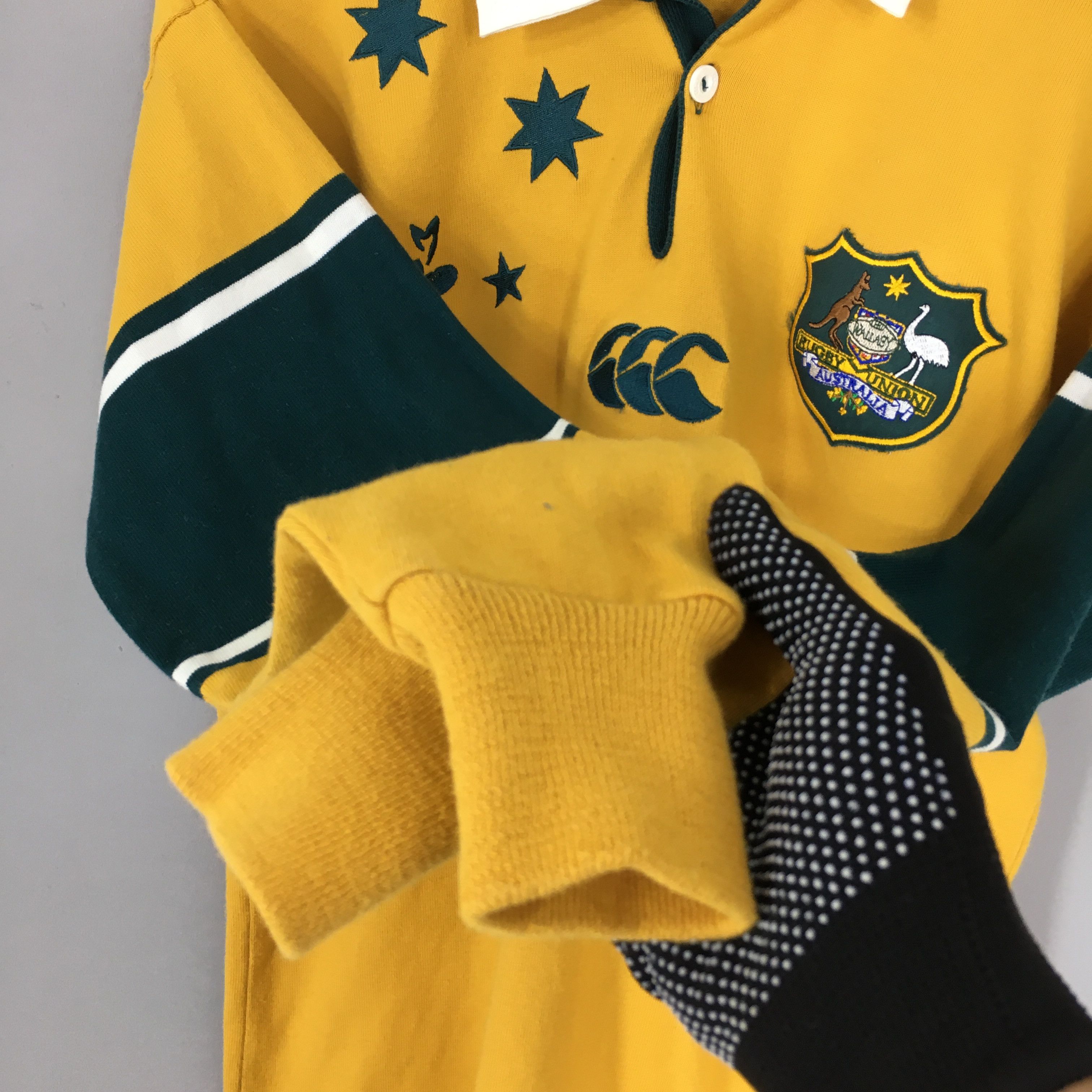 Vintage 90s Wallabies Canterbury Of Australia Rugby Shirt S