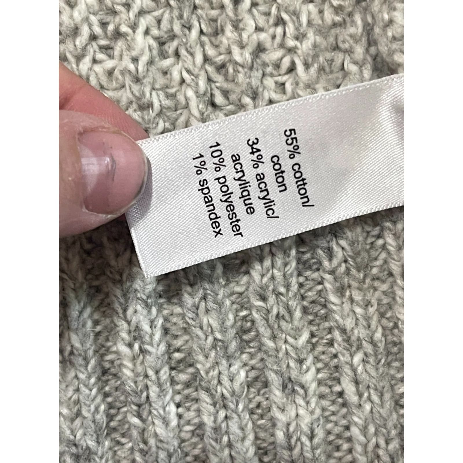 Vintage Maurices Women's Sweater Cardigan, Open Gray, Size M, Regular Fit, Casual Size M / US 6-8 / IT 42-44 - 7 Thumbnail