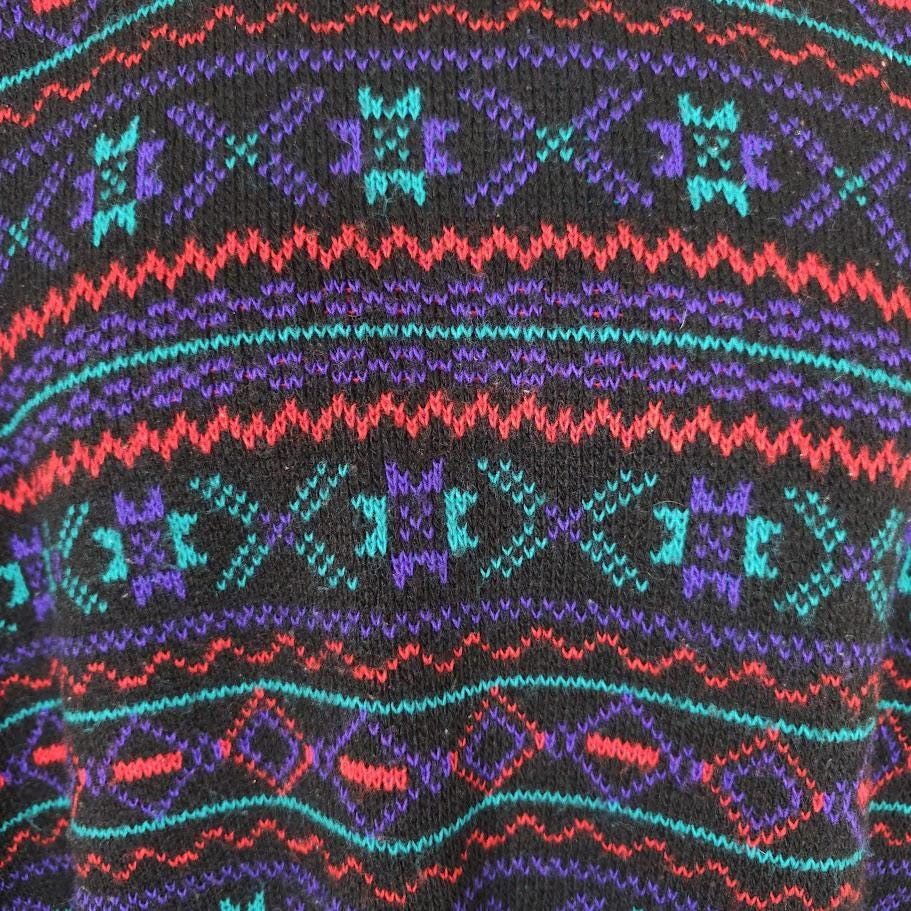 Vintage Vintage Woolrich Sweater Womens Size Large 90s Pink Purple Size L / US 10 / IT 46 - 2 Thumbnail