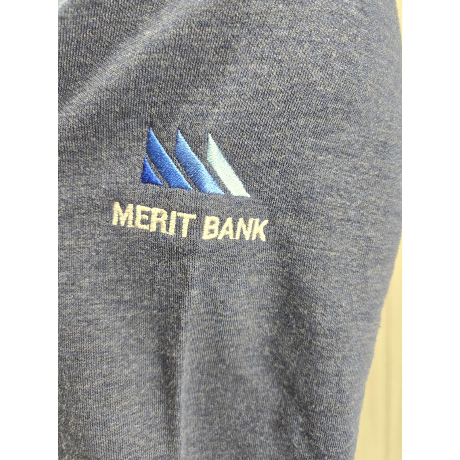 Peter Millar VINTAGE Peter Millar Golf Sweater Mens Large Blue 1/4 Zip Long Sleeve Merit Bank Logo 1 Size US L / EU 52-54 / 3 - 6 Thumbnail