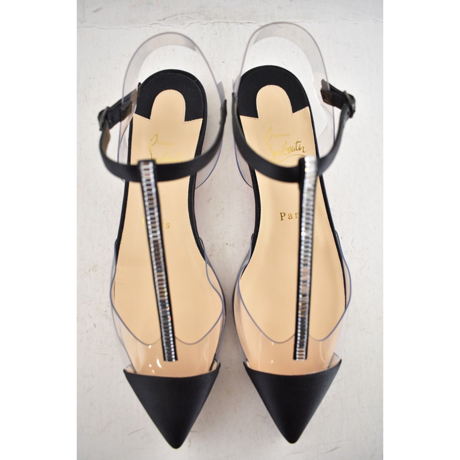 Christian Louboutin Christian Louboutin Nosy Strass PVC Ballerina Flat 37.5 Size US 7.5 / IT 37.5 - 12 Thumbnail