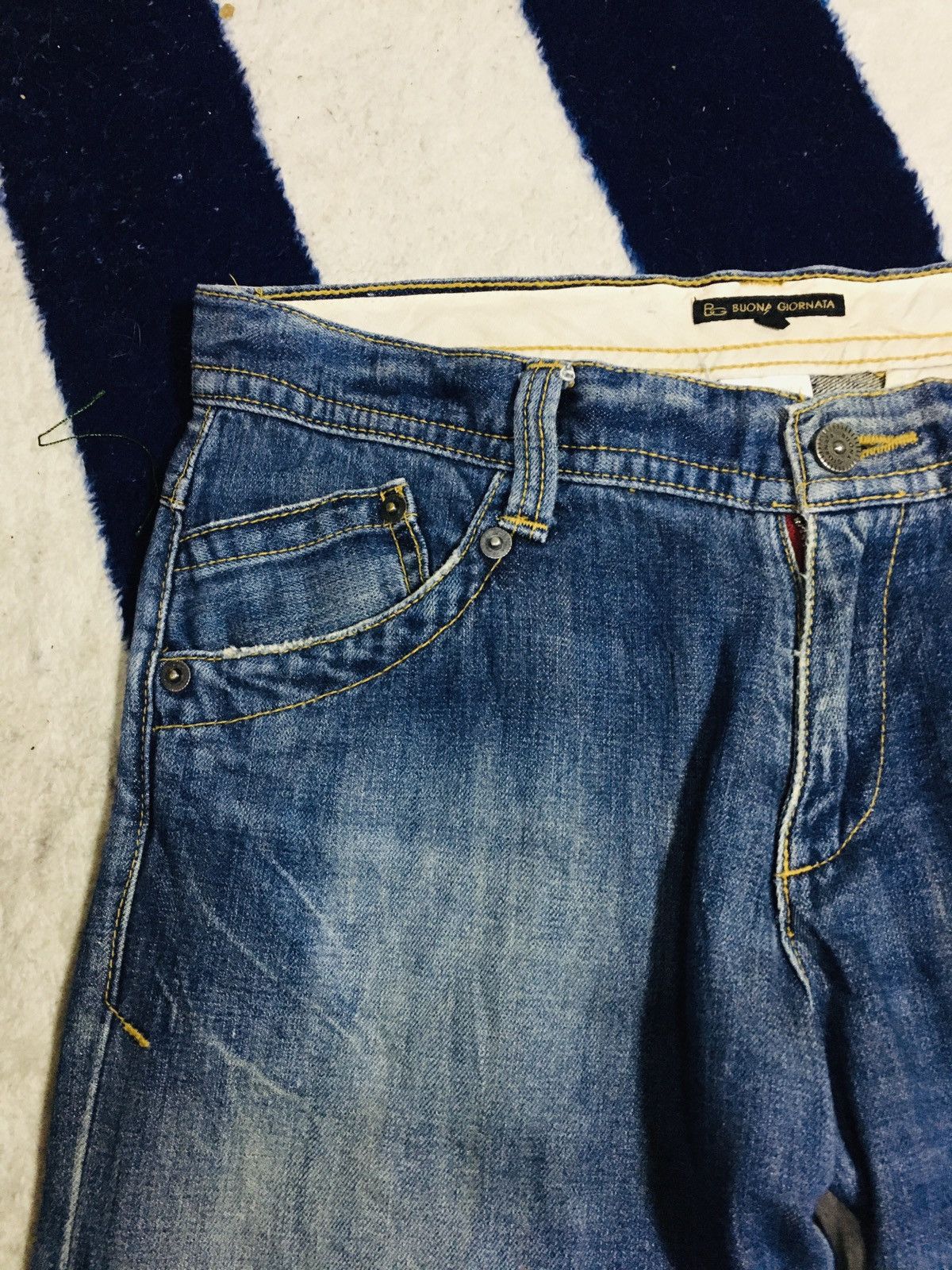 Japanese Brand × Jean Bouna Giornata Jeans (16) Size US 34 / EU 50 - 13 Thumbnail