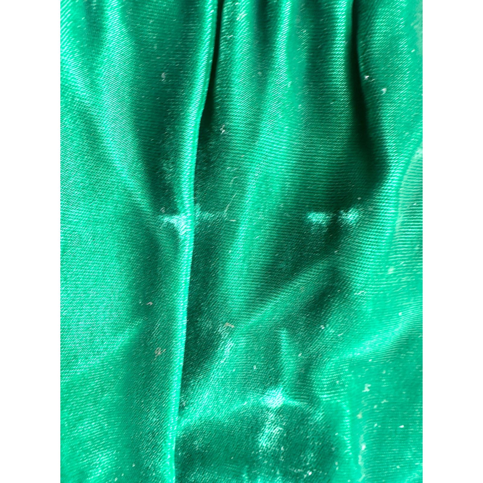 Vintage Vintage 60's Deep Emerald Velvet Empire Waist Dress Size M / US 6-8 / IT 42-44 - 13 Thumbnail