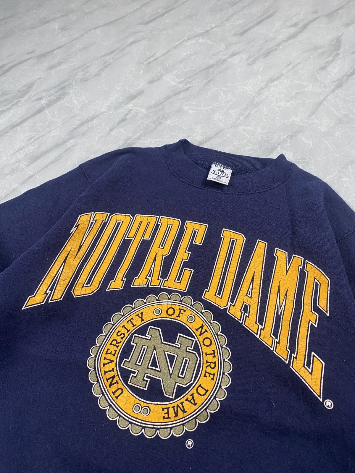 Collegium Rare Vintage 90s Notre Dame University Crewneck Size US S / EU 44-46 / 1 - 3 Thumbnail