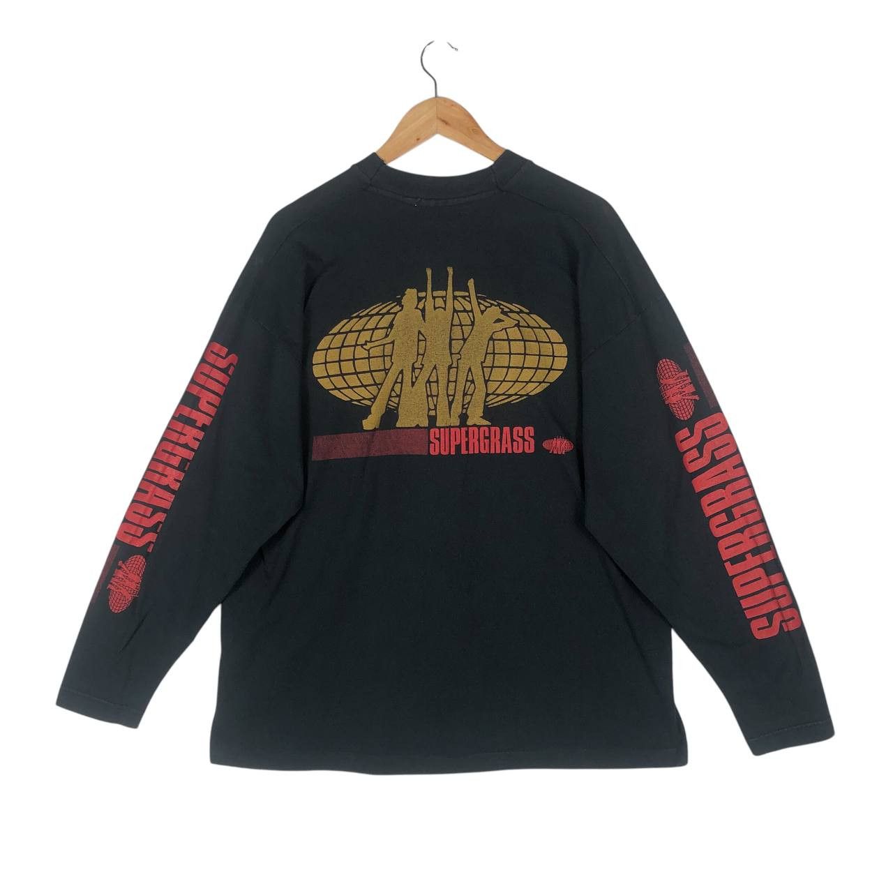 Band Tees Vintage Supergrass Britpop Logo Men T-shirt L/S Size US L / EU 52-54 / 3 - 5 Thumbnail