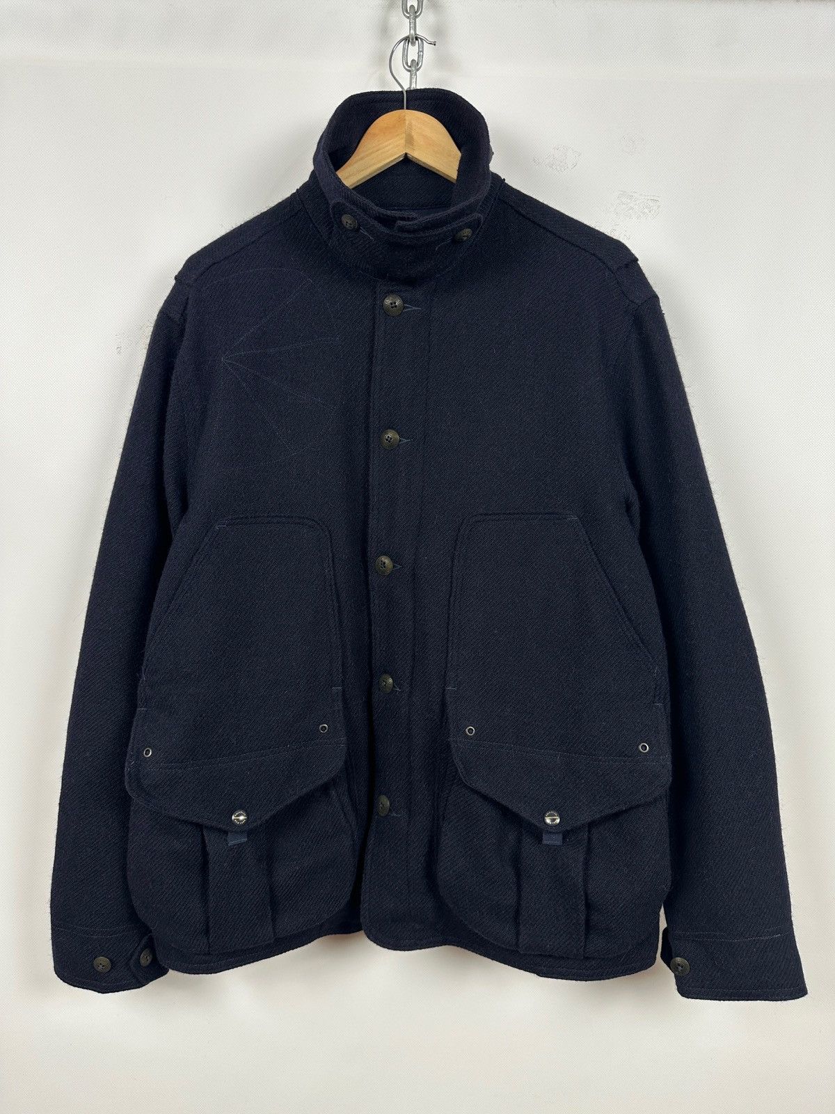 Polo Ralph Lauren Polo Ralph Lauren Wool/Alpaca Navy Blue Military Jacket Size US L / EU 52-54 / 3 - 1 Thumbnail