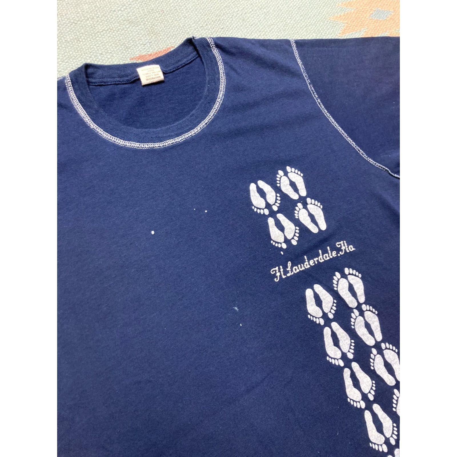 Vintage VINTAGE Ft. Lauderdale Florida beach ocean 70s 80s ringer t shirt XL Shirt Mens Size US XL / EU 56 / 4 - 4 Thumbnail