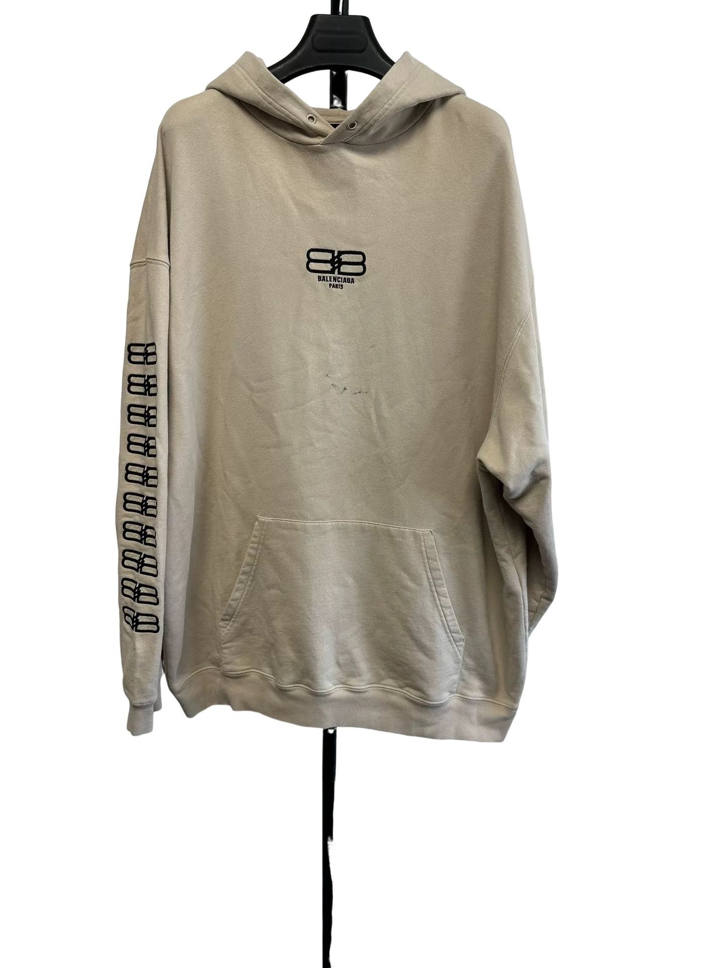 Balenciaga Balenciaga BB Logo Print Hoodie Size L Size US L / EU 52-54 / 3 - 1 Thumbnail