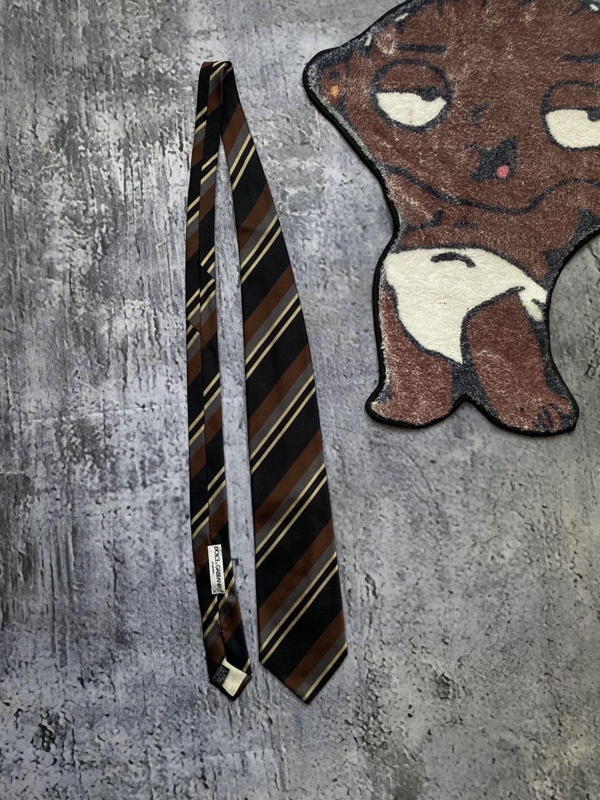 Dolce & Gabbana Dolce & Gabbana Tie, Authentic Made in Italy Classic Striped Size ONE SIZE - 3 Thumbnail