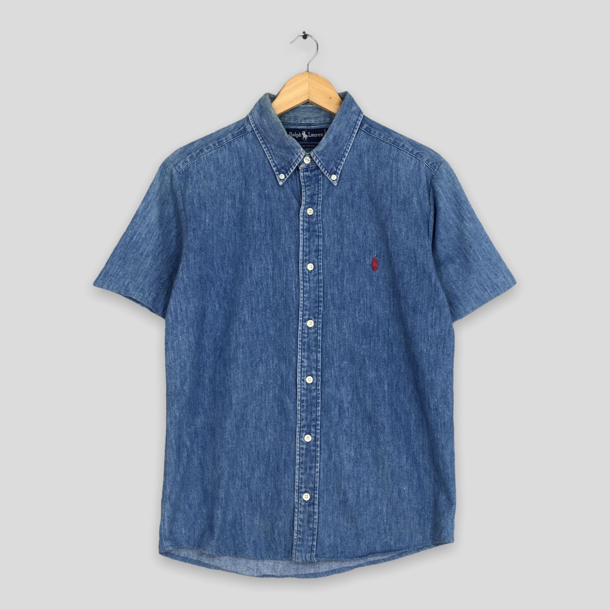 Vintage Polo Ralph Lauren Denim Oxfords Shirt Small