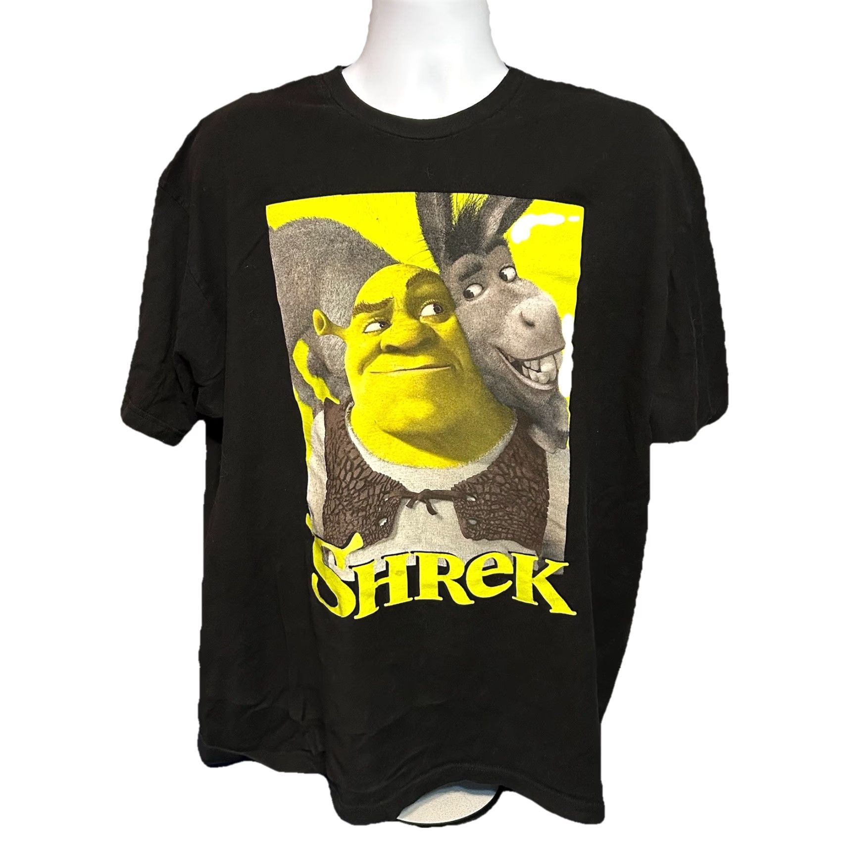 Vintage Shrek Dream Works Shirt Men 2XL Black Short Sleeve Crew Neck Front Graphic 2023 Size US XXL / EU 58 / 5 - 2 Thumbnail