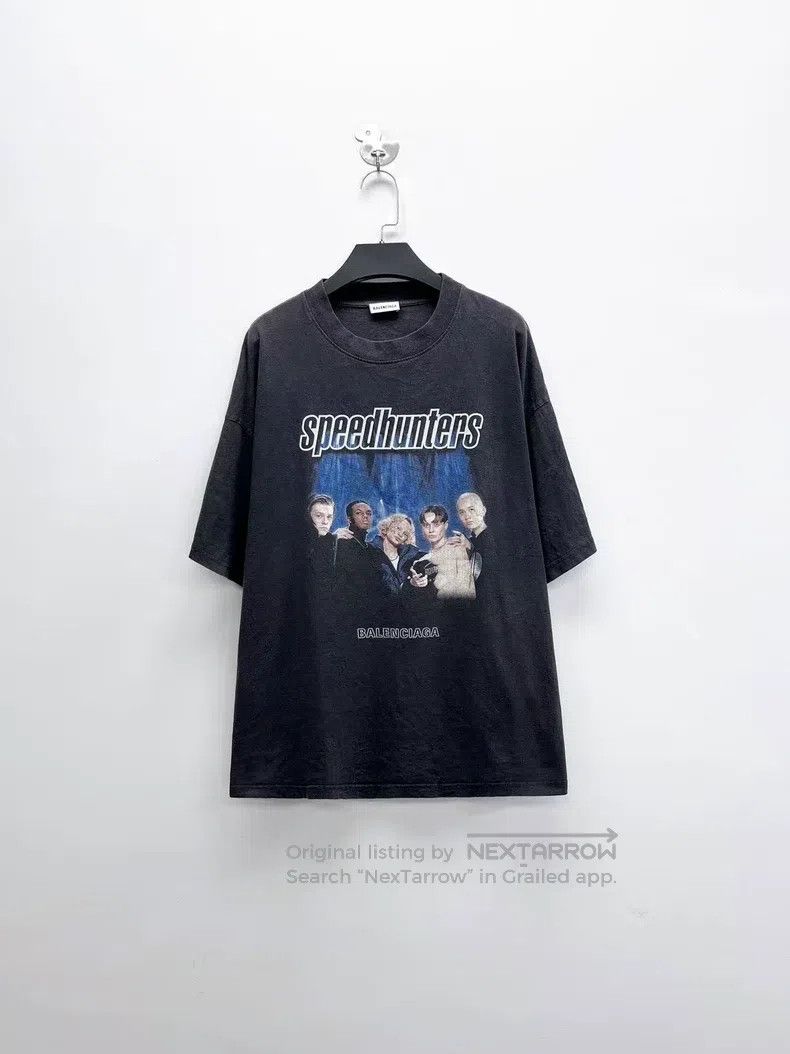 Balenciaga Balenciaga Distressed band logo lettering short sleeve Size US M / EU 48-50 / 2 - 1 Thumbnail