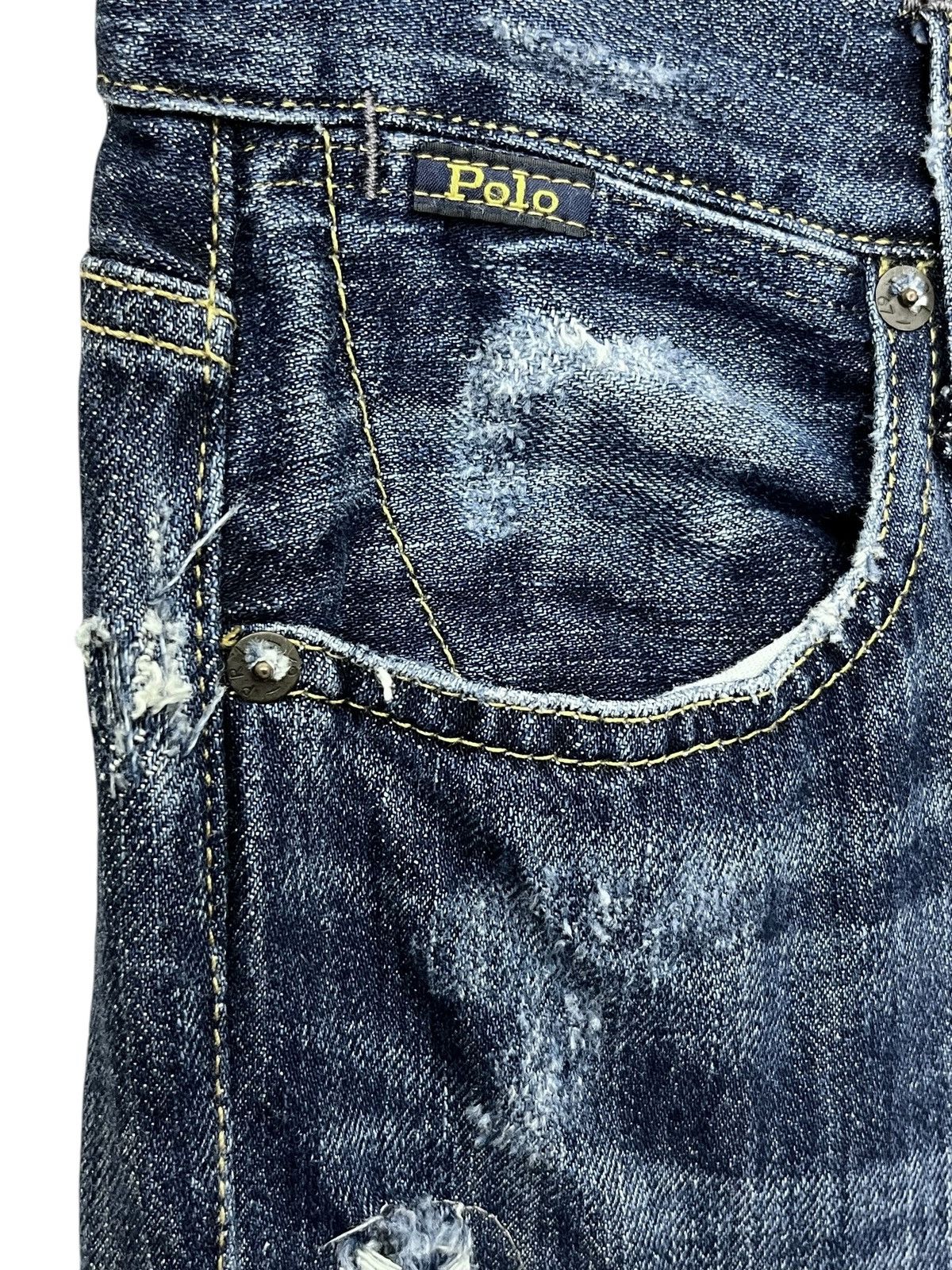 Polo Ralph Lauren 🔥POLO RALPH LAUREN Astor Slim Boyfried Fit Patchwork Denim Size 27" / US 4 / IT 40 - 8 Thumbnail