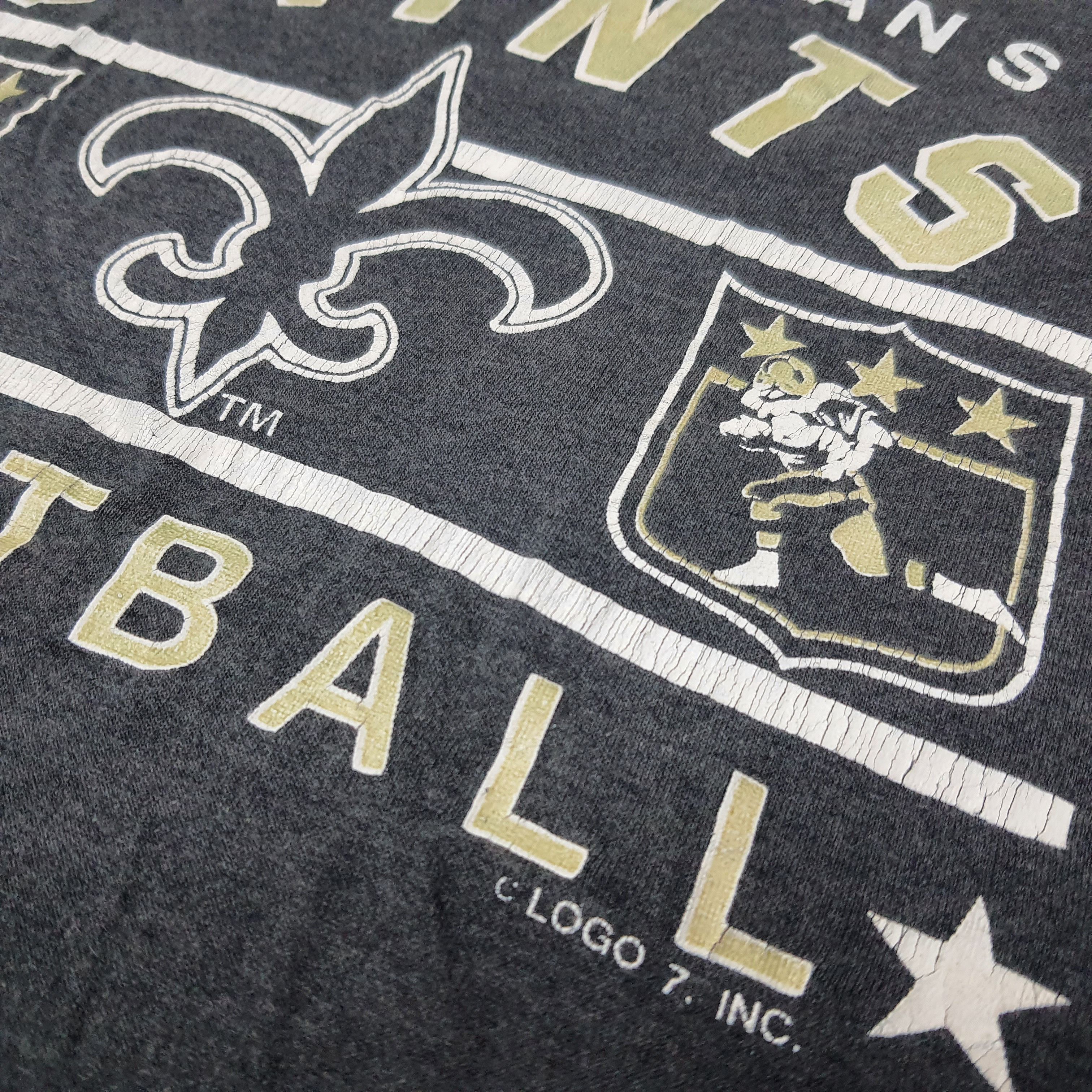 Logo 7 Vintage New Orleans Saints Football Tshirt C259N70 Size US S / EU 44-46 / 1 - 2 Thumbnail
