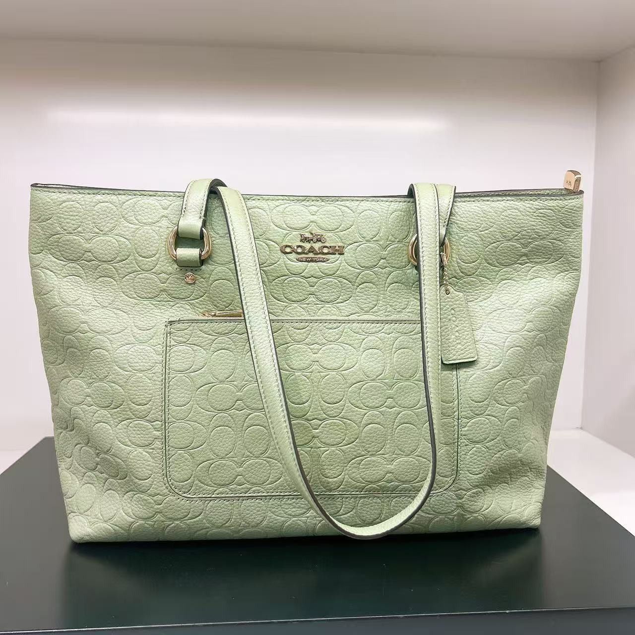 Coach Station Tote Bag In Signature Leather CEW04 Size ONE SIZE - 4 Thumbnail