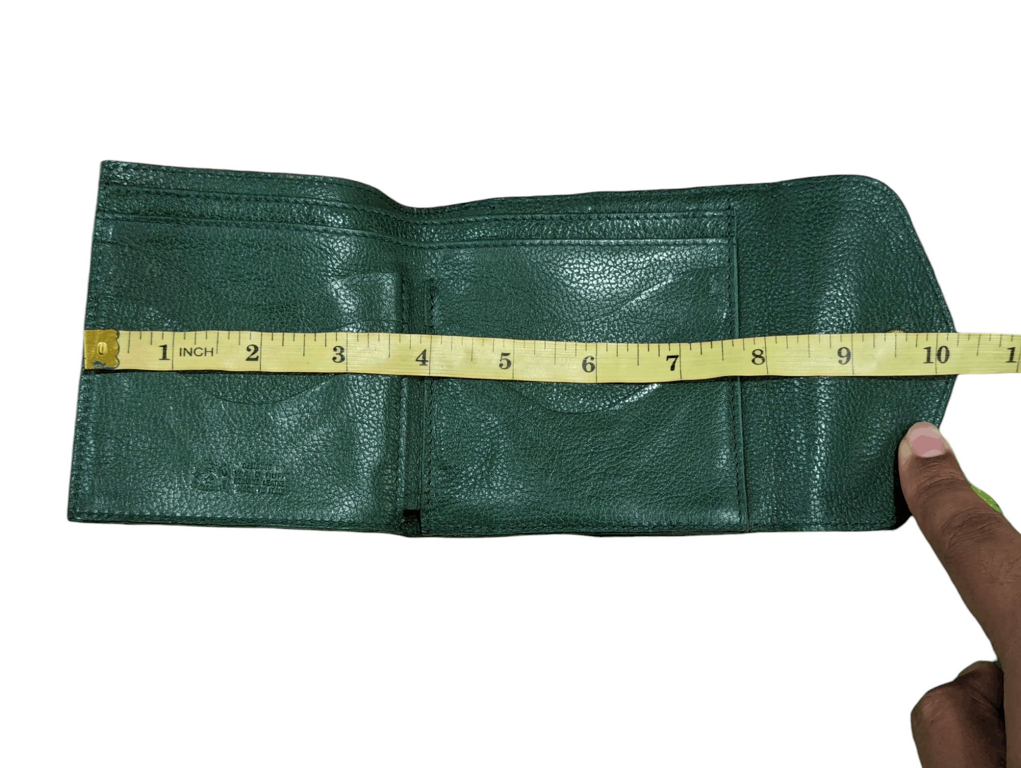 Il Bisonte Il Bisonte Purse Bi-fold Wallet Green Cowhide Size ONE SIZE - 15 Thumbnail