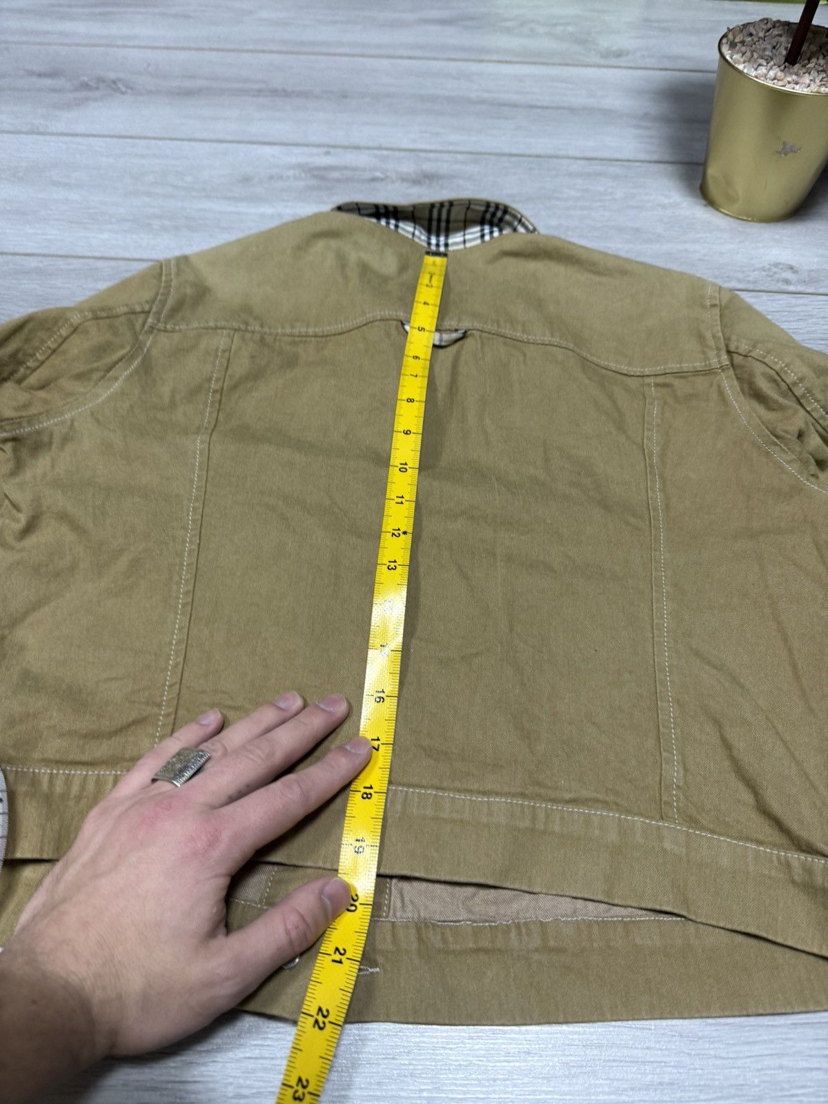 Burberry Burberry nova check denim jacket buttons vintage Size L / US 10 / IT 46 - 17 Thumbnail