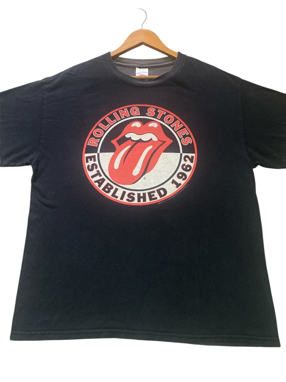 Band Tees × The Rolling Stones × Vintage ‼️RARE‼️VINTAGE ROLLING STONES ESTABLISHED AT 1962 SHIRT TER🔥 Size US L / EU 52-54 / 3 - 4 Thumbnail