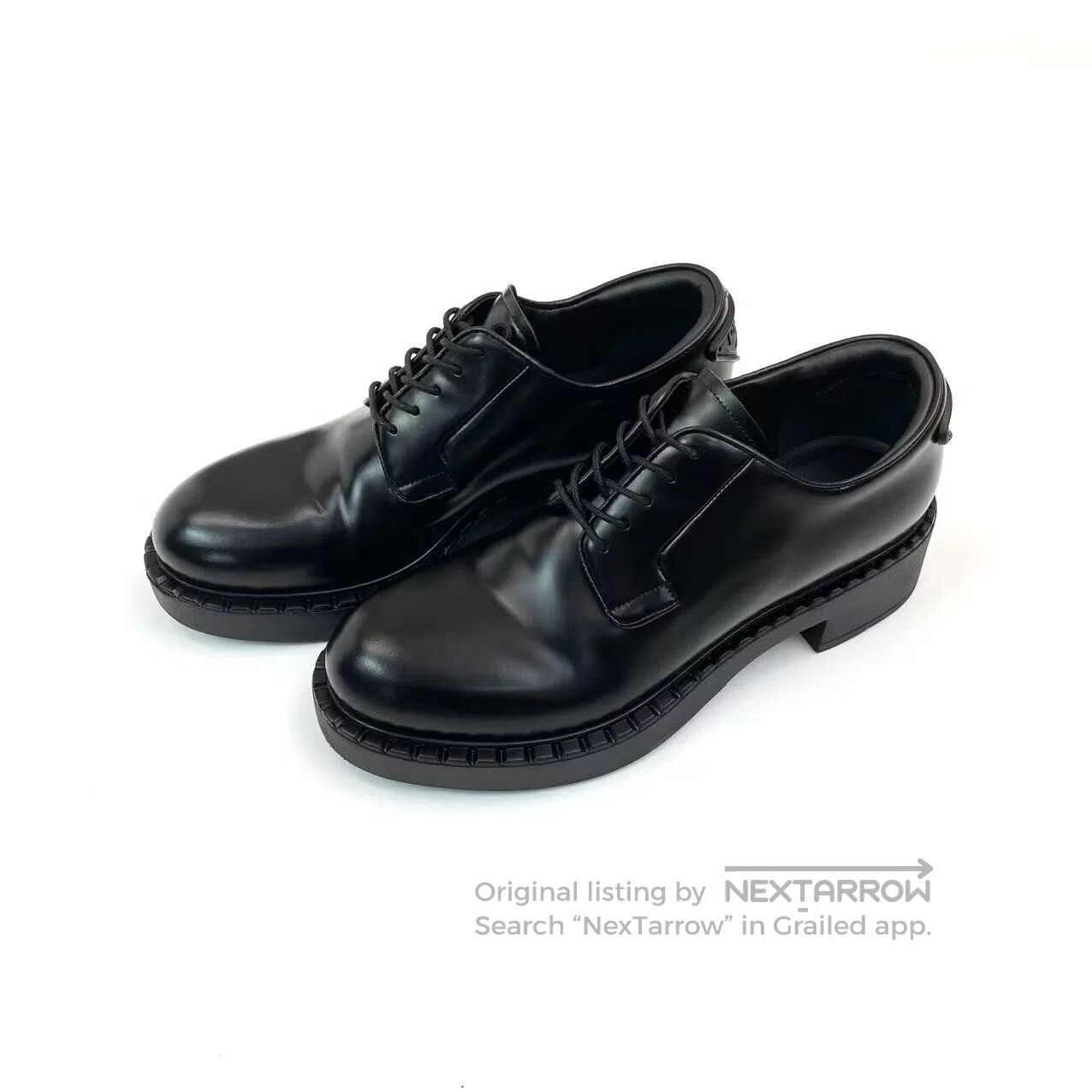 Prada Prada Black triangle loafers| Size US 5.5 / IT 35.5 - 1 Thumbnail