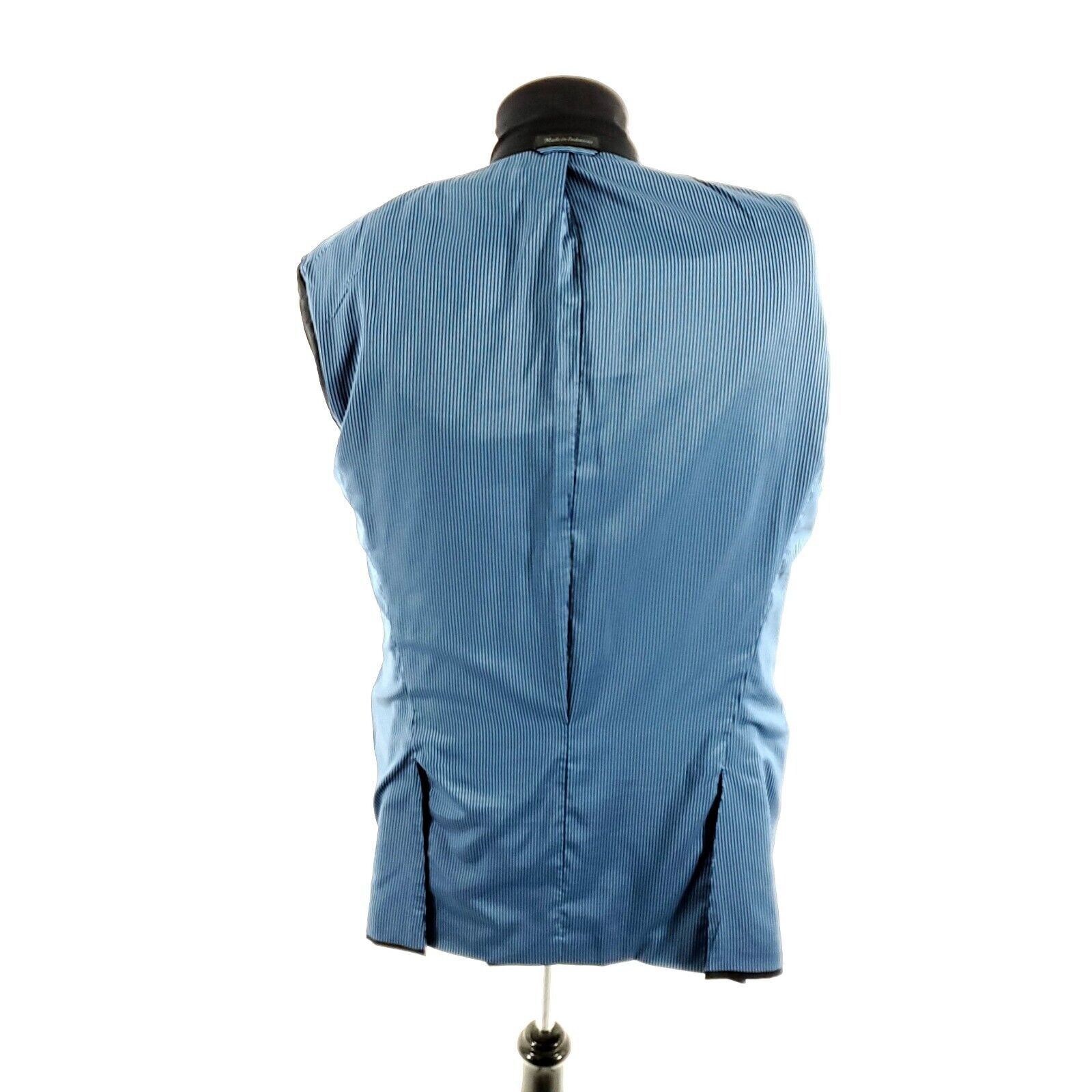 Calvin Klein Calvin Klein Wool 2 Silver Button Blazer 42L Or Slim 44L Bla Size 42L - 11 Thumbnail
