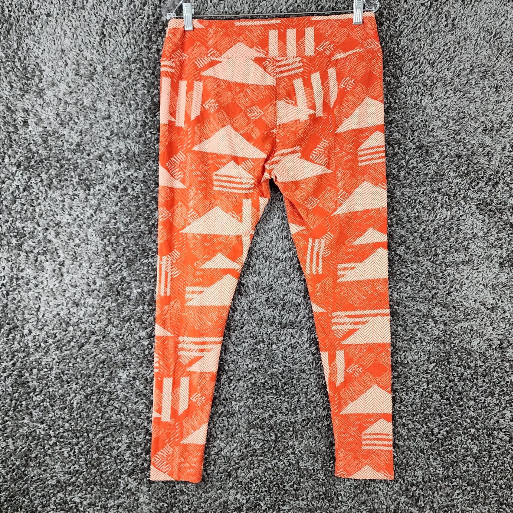 Vintage LuLaRoe Leggings XL Tall Orange Soft Ankle Curvy Inseam 29in Womens Size 40" / US 18 - 7 Thumbnail
