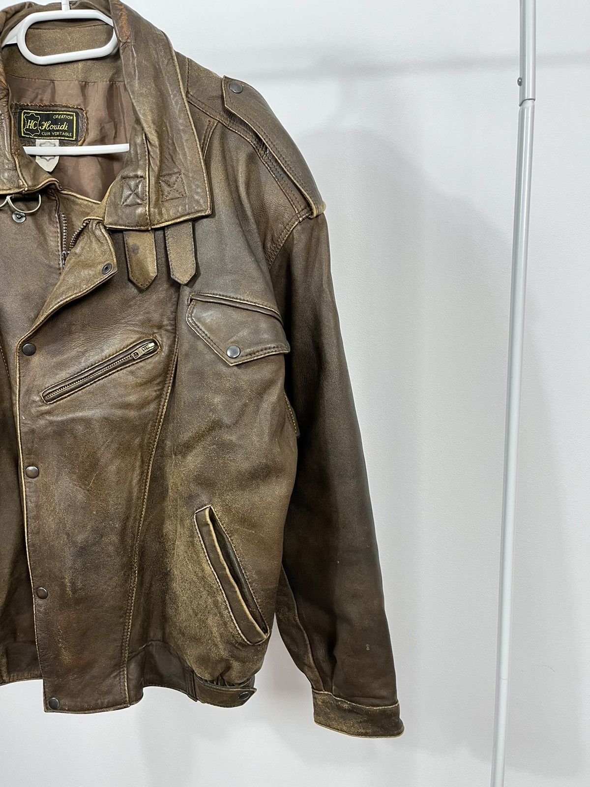 Vintage Vintage Leather Biker Jacket Size US L / EU 52-54 / 3 - 5 Thumbnail