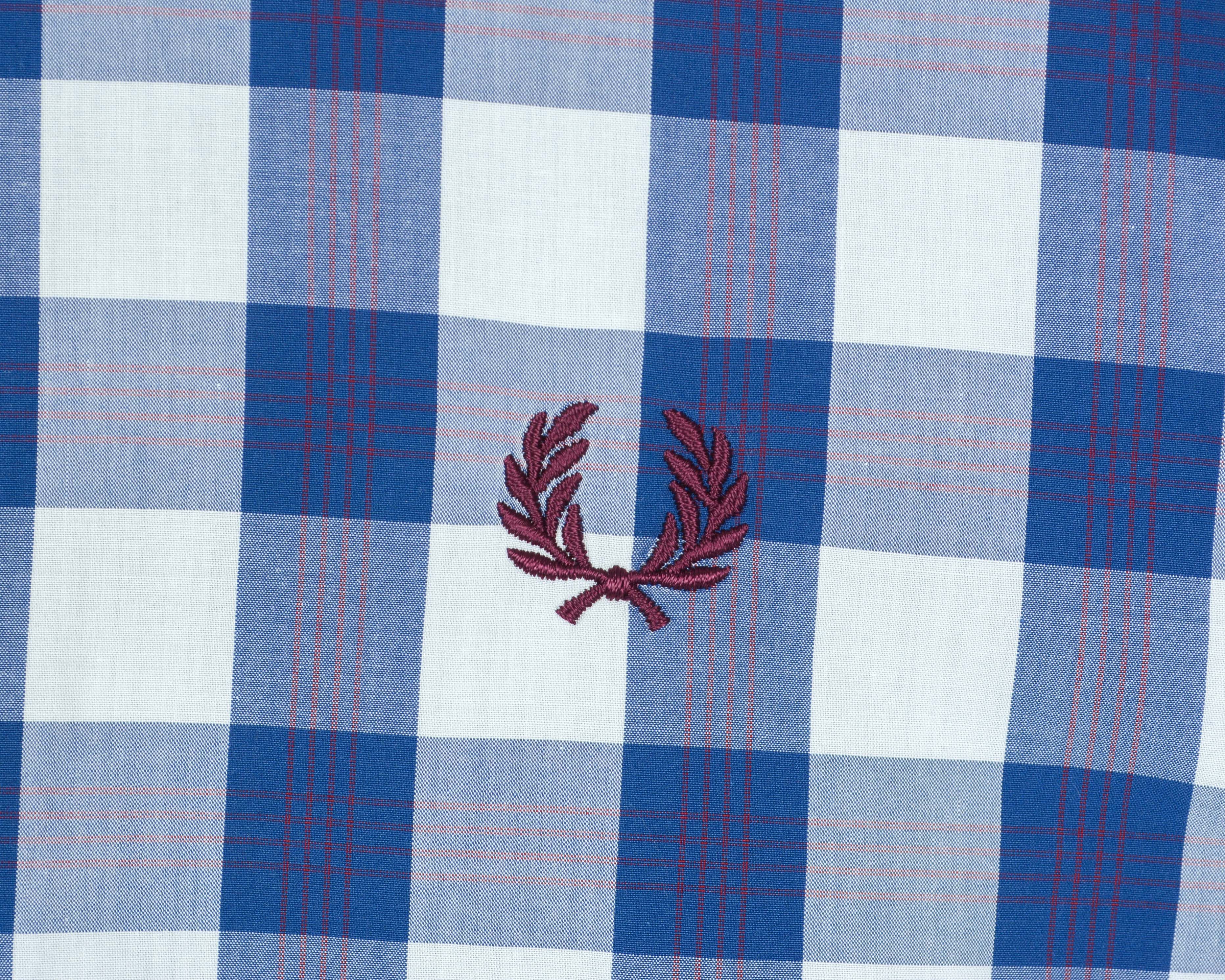 Fred Perry Men's Shirt S Long Sleeved Check Button up Cotton Size US S / EU 44-46 / 1 - 6 Thumbnail