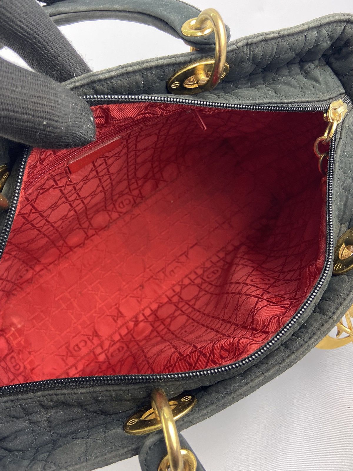 Dior Authentic Vintage Chrostian Lady Dior cannage Nylon Size ONE SIZE - 15 Thumbnail