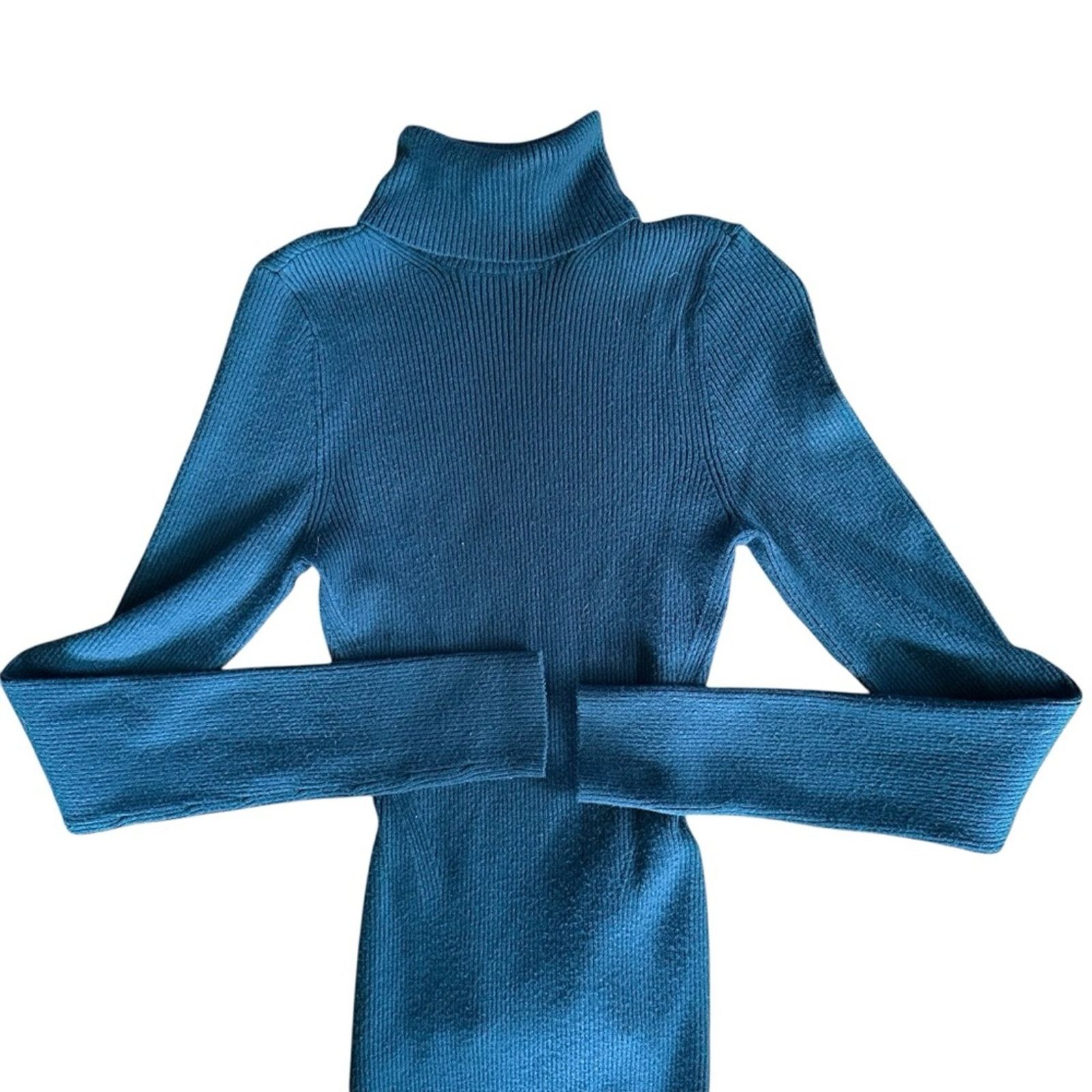 Abercrombie & Fitch Abercrombie & Fitch Emerald Green Turtleneck Bodysuit Size S / US 4 / IT 40 - 2 Thumbnail