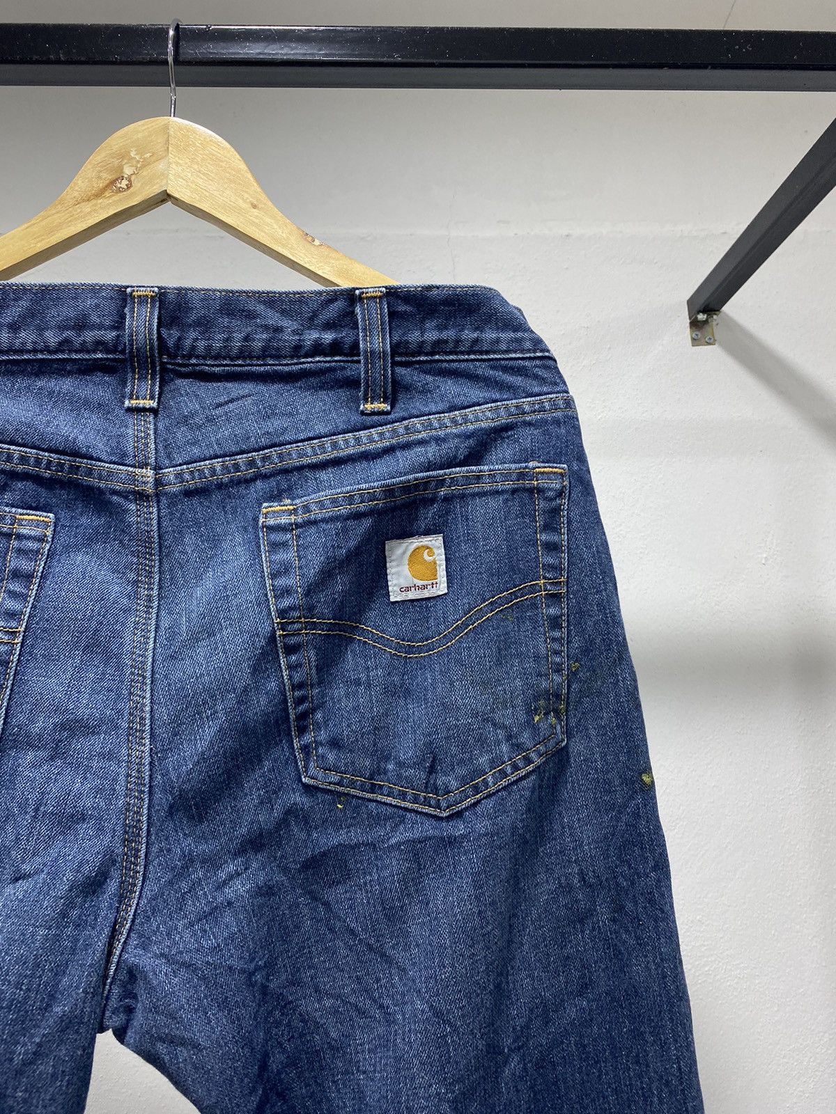 Carhartt × Vintage Carhartt Blue Denim 90s Size US 35 - 14 Thumbnail