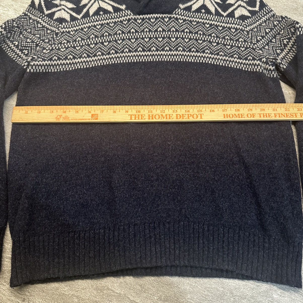 Gap × Vintage Gap Sweater Lambswool Neck Fair Isle Knit Vintage Nordic Size US XL / EU 56 / 4 - 4 Thumbnail