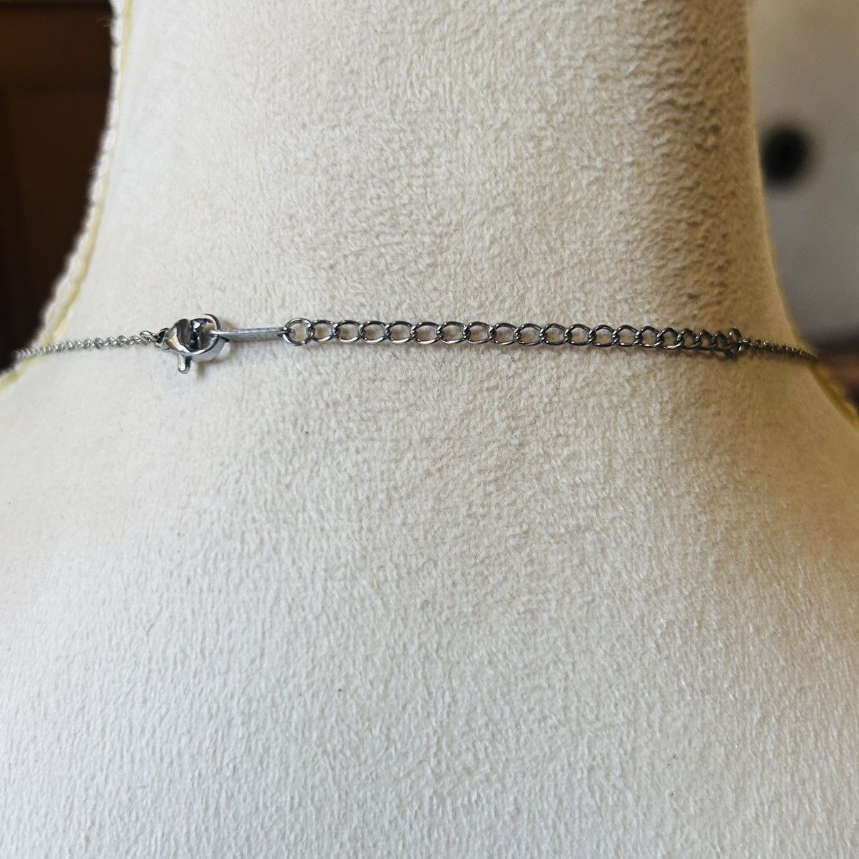 Handmade Handcrafted salvaged repurpose vintage jet black necklace Size ONE SIZE - 4 Thumbnail