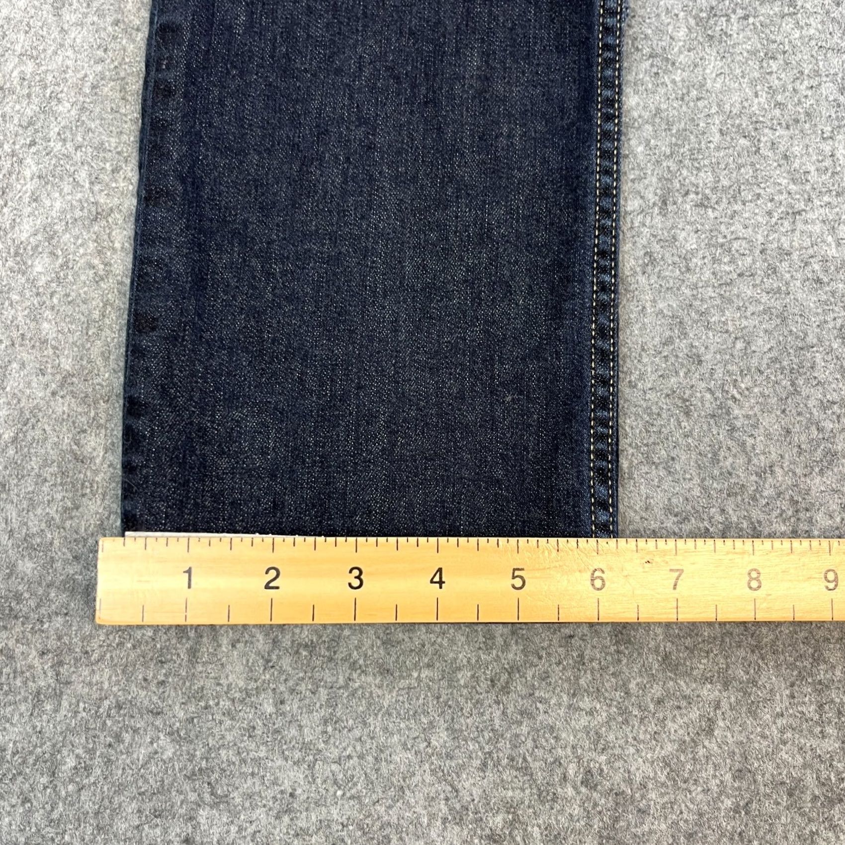 7 For All Mankind 7 For All Mankind Jeans Slim Skinny 31 Dark Blue Denim 5-Pocket Logo Button Zip Mens Regular Slim 7 For All Mankind Jeans Size US 31 - 3 Thumbnail