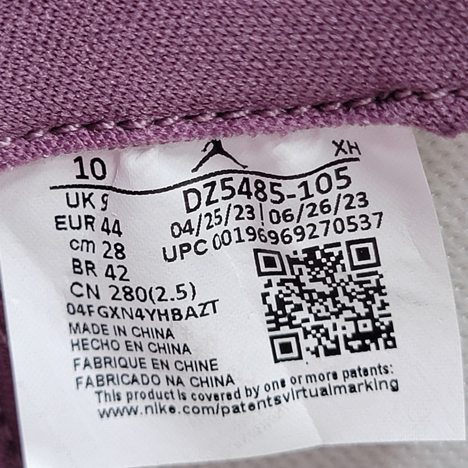 Nike Nike Air Jordan 1 Retro High OG Mauve - Men's Size 10 Size US 10 / EU 43 - 8 Thumbnail
