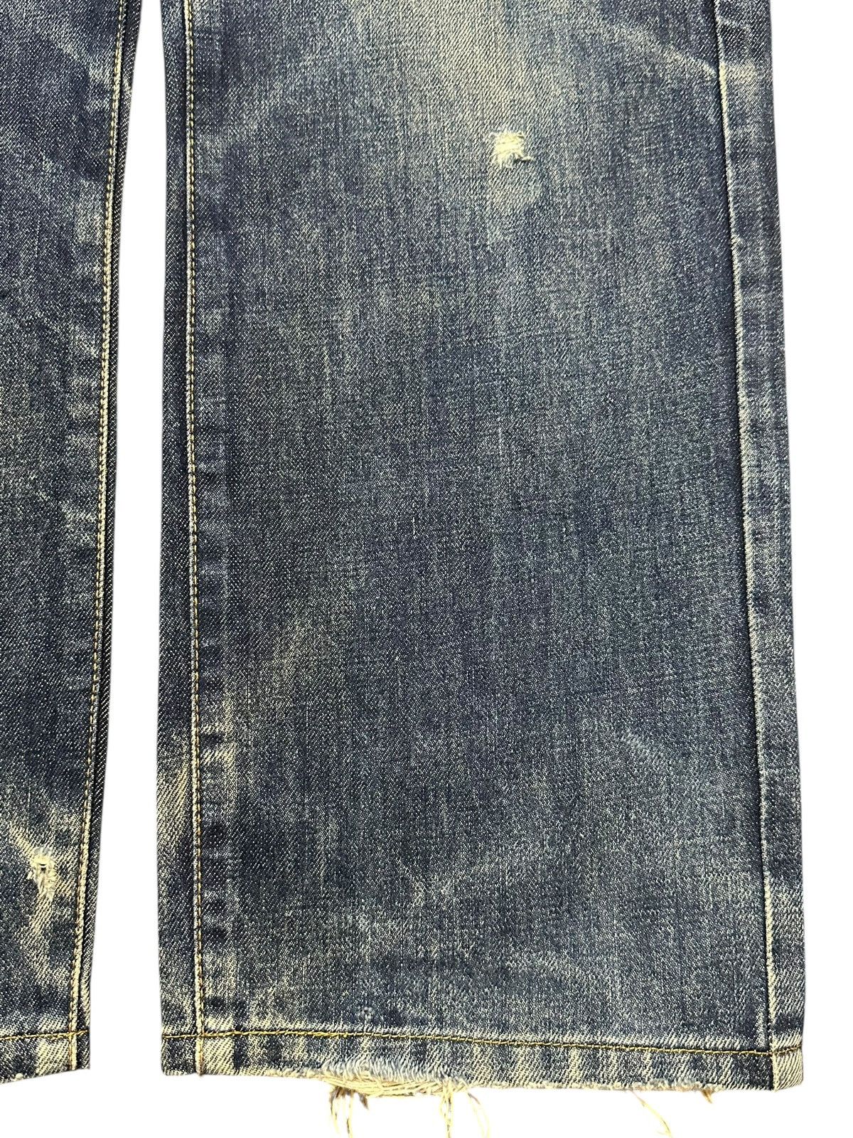 14th Addiction Vintage Y2K Japanese Brand Faded Wash Whisker Wide Leg Baggy Size US 30 / EU 46 - 9 Thumbnail