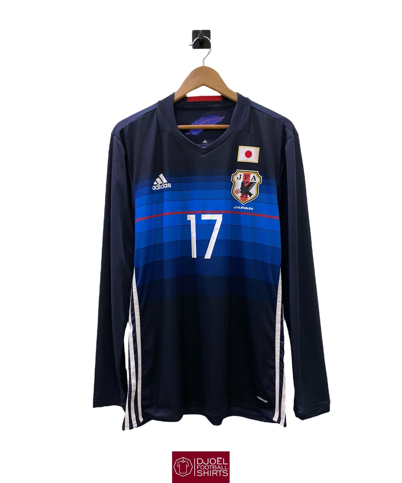Adidas Japan 2016 Home Player Issue L/S Makoto HASEBE #17 Adizero Size US L / EU 52-54 / 3 - 1 Thumbnail