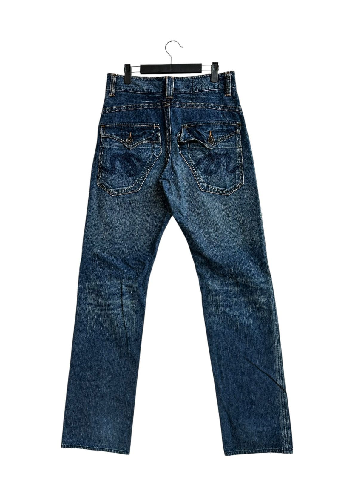 Edwin Rush Hour Denim Y2K Multi Pocket Cargo Jeans Straight Fit Size US 30 / EU 46 - 2 Thumbnail