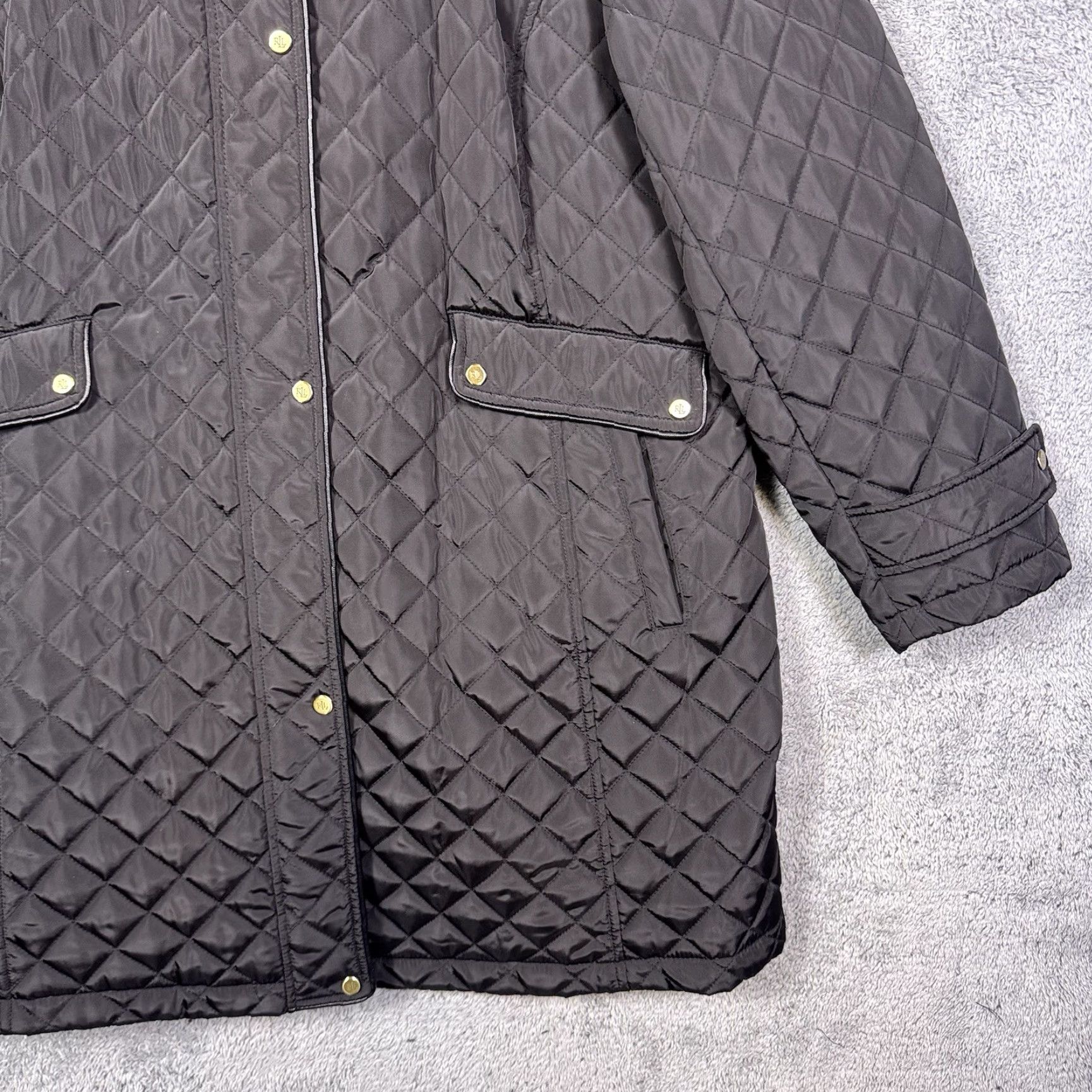 Ralph Lauren Ralph Lauren Black Label Jacket Womens 2X Diamond Quilted Equestrian Barn Puffer Jacket Size XXL / US 16-18 / IT 52-54 - 2 Thumbnail
