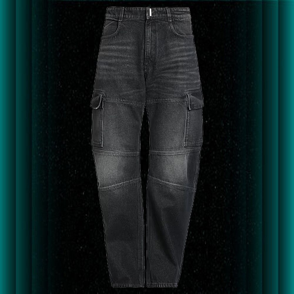 image of Givenchy Ooy1O0124 Denim Pants In Steel Grey, Men's (Size 30)