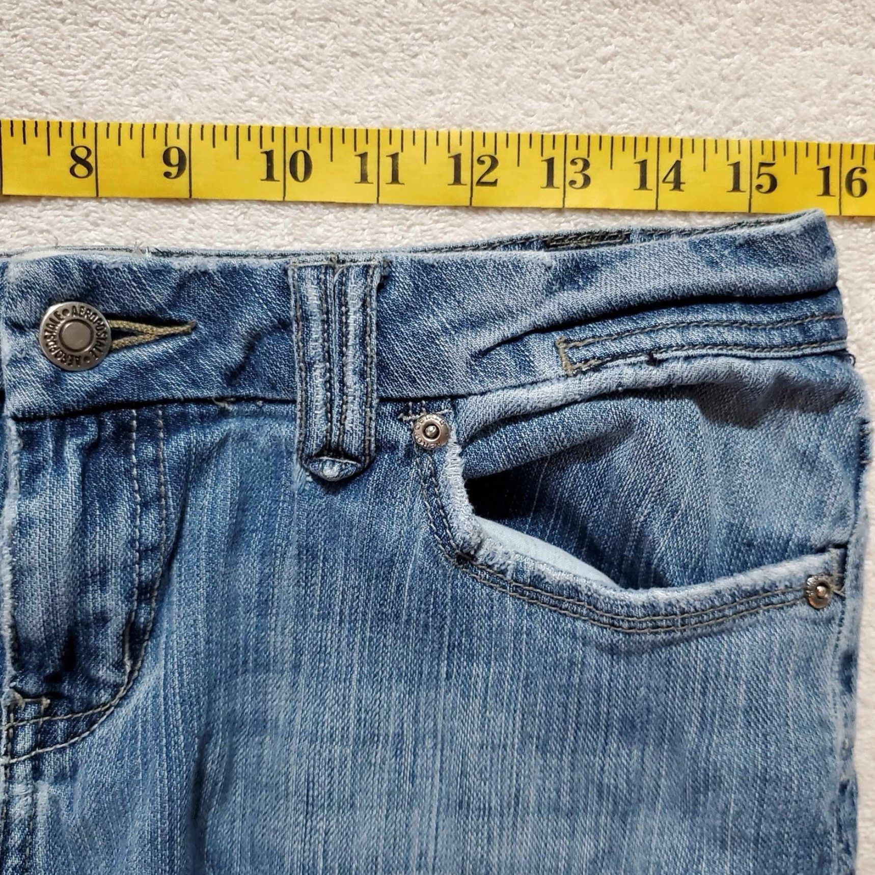 American Eagle Outfitters American Eagle Womens Capri Jeans 7/8 Stretch Color Blue Size 7/8 Jeans Womens Capris Size 28" / US 6 / IT 42 - 5 Thumbnail