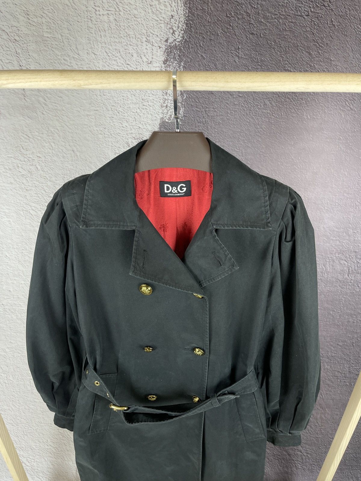 Dolce & Gabbana Dolce & Gabbana double-breasted cotton black coat women’s Size M / US 6-8 / IT 42-44 - 3 Thumbnail