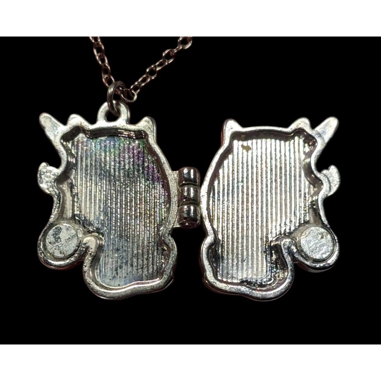 Other Whimsical Fairycore Pastel Unicorn Magnetic Locket Necklace Size ONE SIZE - 4 Thumbnail