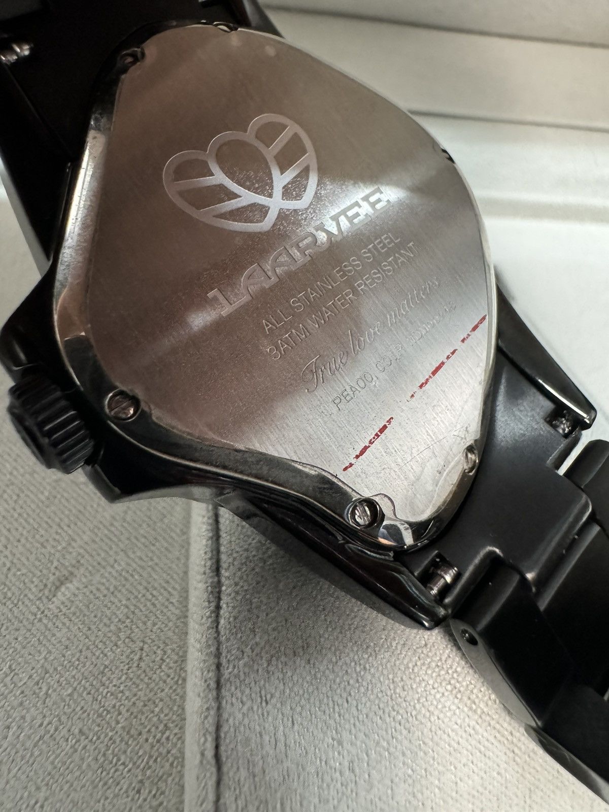LAARVEE LAARVEE PEA001R (LIMITED) PVD BLK: BLACK BEZEL & BLACK DIAL Size ONE SIZE - 12 Thumbnail