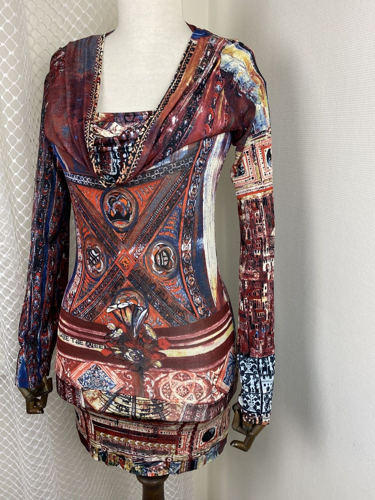 Jean Paul Gaultier × Vintage Save the queen vintage dress like gaultier Size L / US 10 / IT 46 - 4 Thumbnail